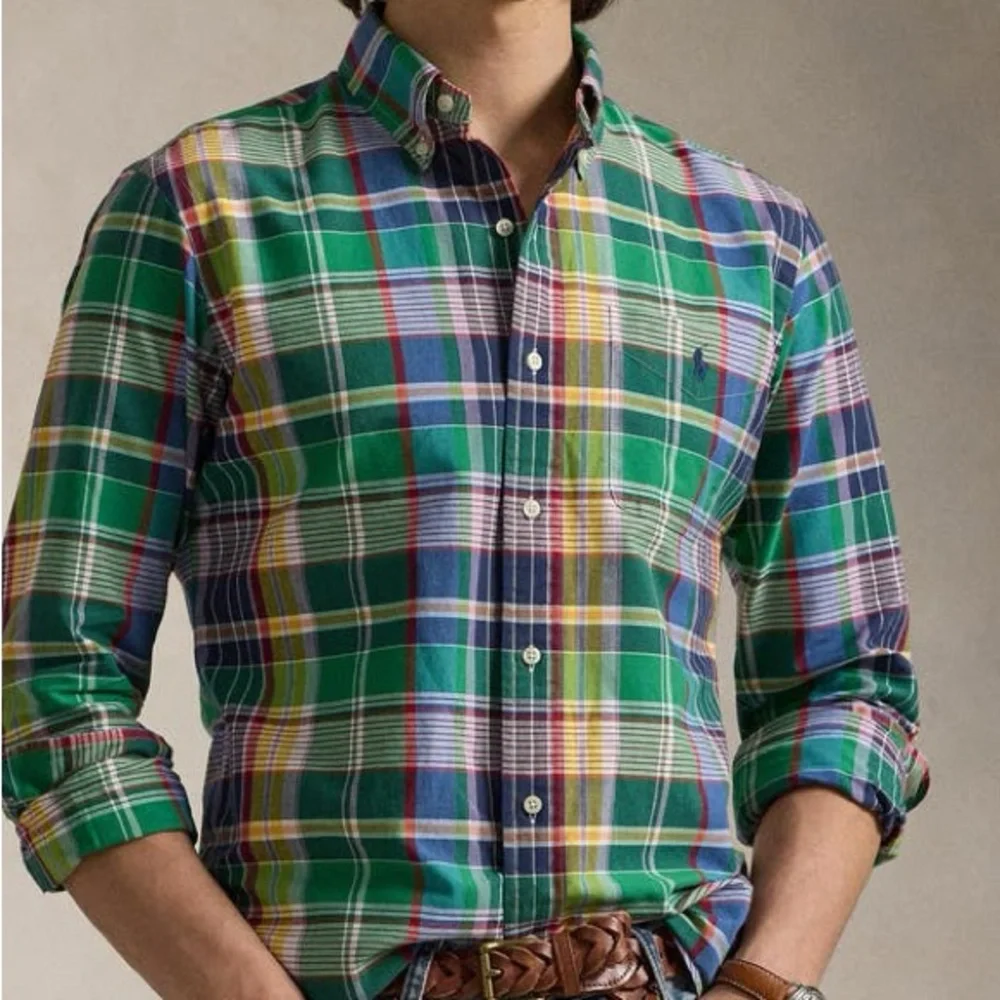 Ralph Lauren Boys Plaid Long Sleeve Shirt Size XL 18-20